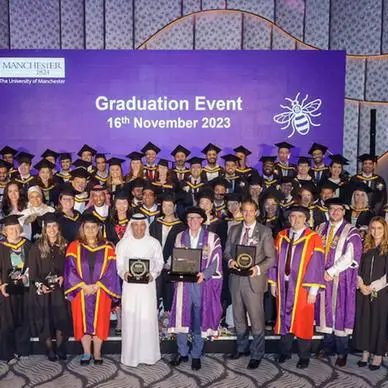 The University of Manchester hosts graduation event for 150 part-time master’s degree graduates in the Middle East