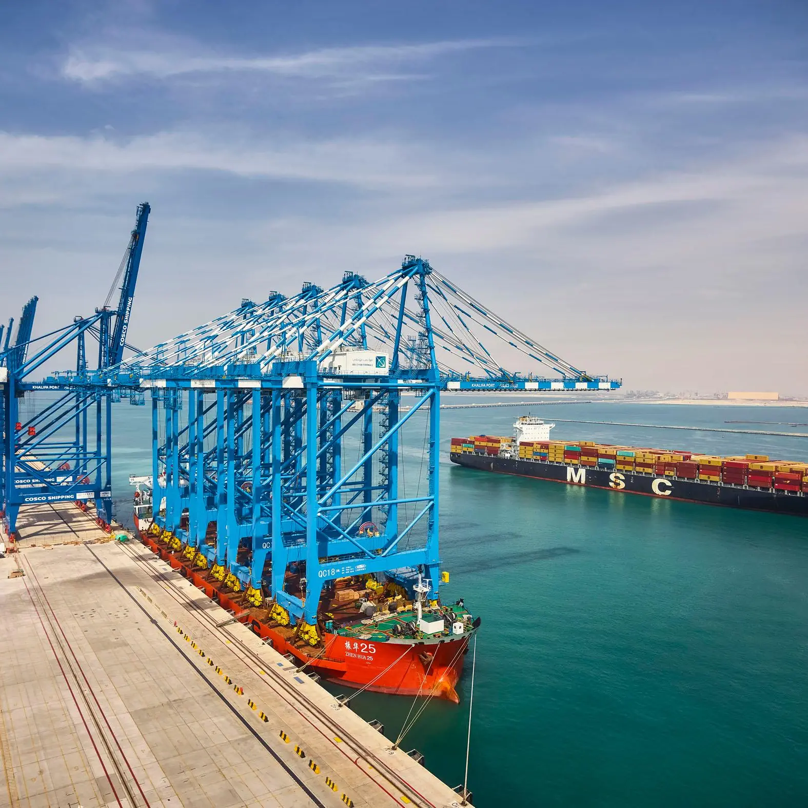 Abu Dhabi Terminals receives advanced Ship-to-Shore cranes from Chinese firm