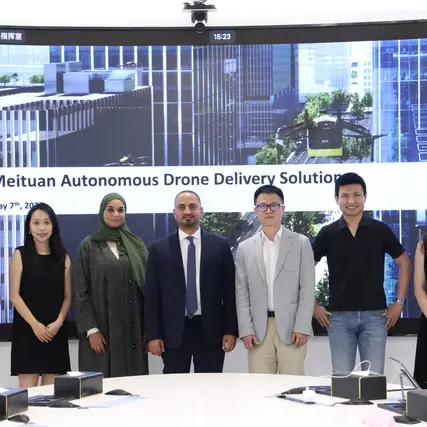 Dubai Civil Aviation Authority visits China's Meituan company to exchange safety expertise