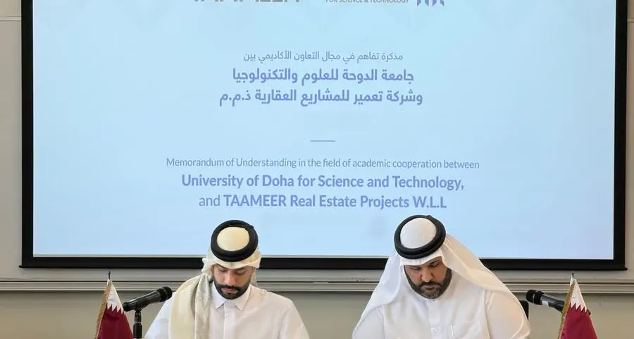 University of Doha for Science and Technology and TAAMEER real estate projects sign MoU