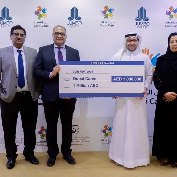 Jumbo Group reaffirms commitment to children's education with AED 1mln donation to Dubai Cares