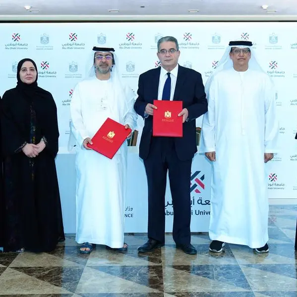 Ministry of Finance and Abu Dhabi University sign MoU to enhance cooperation in research, training, and professional development
