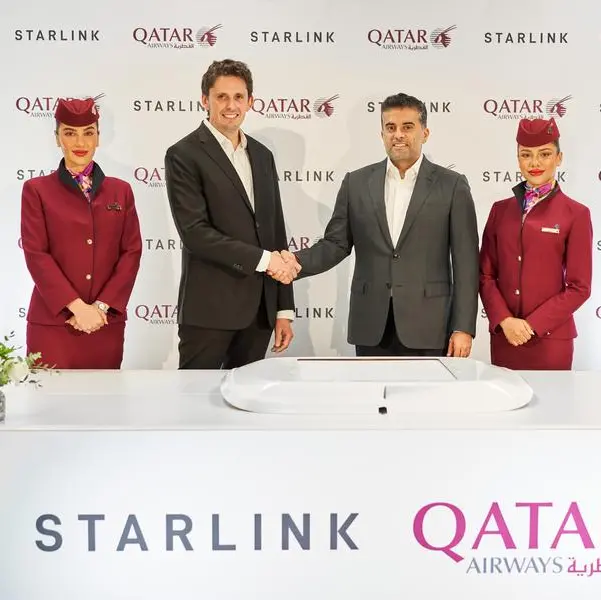 Qatar Airways is the first leading airline in MENA to introduce complimentary Starlink Wi-Fi onboard