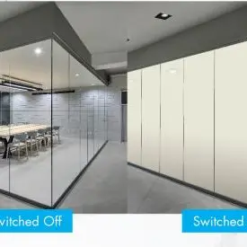 State-of-the-art switchable glass - SmartLite by Emirates Glass changes state in 400 milliseconds