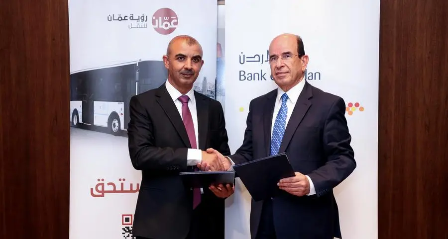 Bank of Jordan signs agreement to support sustainable urban transport with Amman Vision Transport