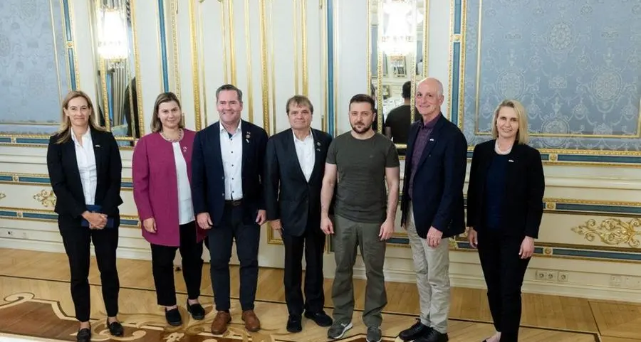 Top U.S. delegation visits Kyiv, vows to ensure continuing support