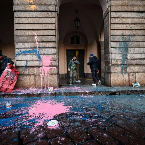 Climate activists hurl paint at La Scala entrance in Milan