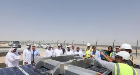 Saeed Mohammed Al Tayer reviews progress on 300MW second stage of third phase of Mohammed bin Rashid Solar Park