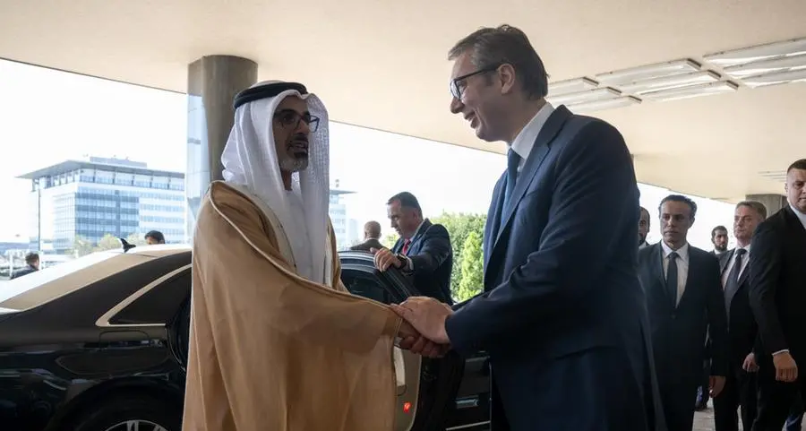 Khaled bin Mohamed bin Zayed, President of Serbia discuss bilateral relations