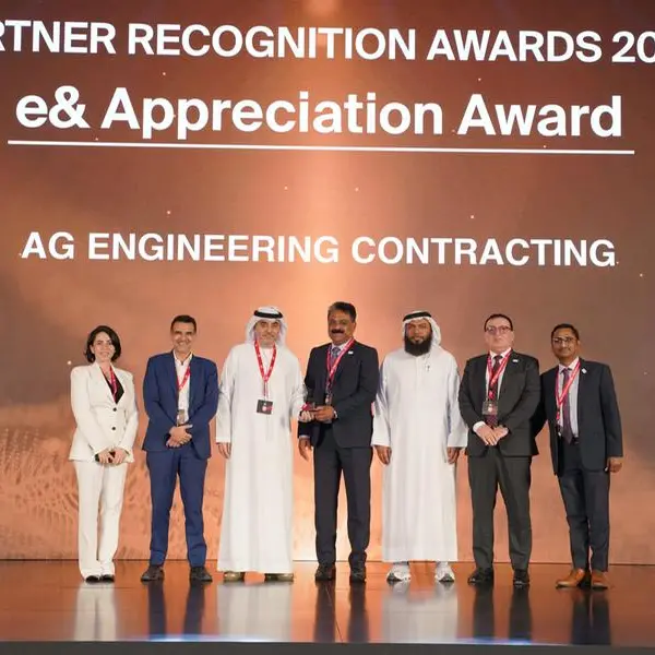 AG Engineering and Power Contracting wins esteemed partner recognition award 2024 from e&