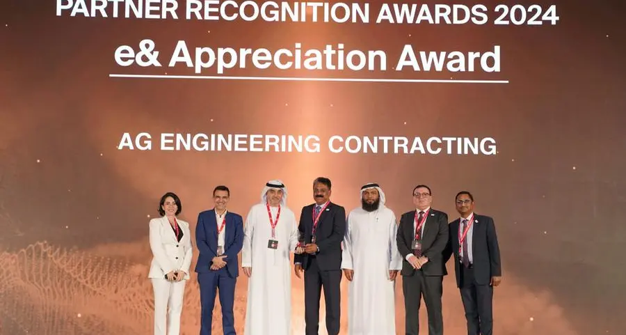 AG Engineering and Power Contracting wins esteemed partner recognition award 2024 from e&