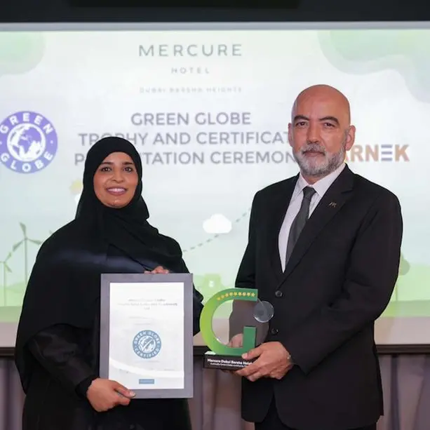 Mercure Dubai Barsha Heights certified by global sustainability organisation for a ninth consecutive year