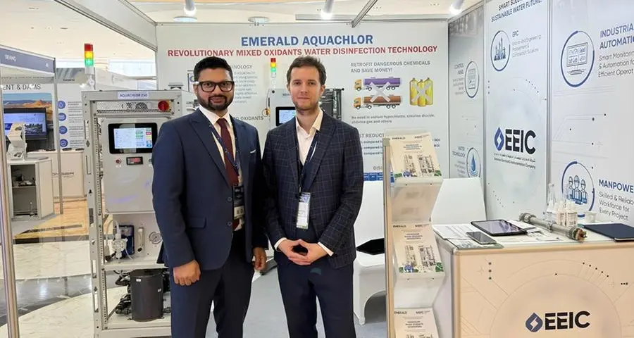 EEIC and Emerald Ecotechnologies demonstrate 91% disinfection cost savings for UAE desalination project at MENA exhibition