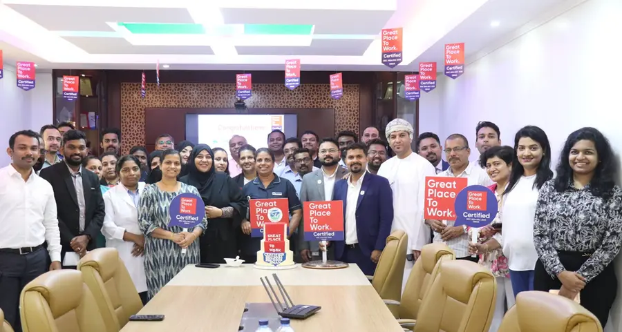 Aster DM Healthcare recognized as Great Place To Work in the Sultanate of Oman and other GCC countries