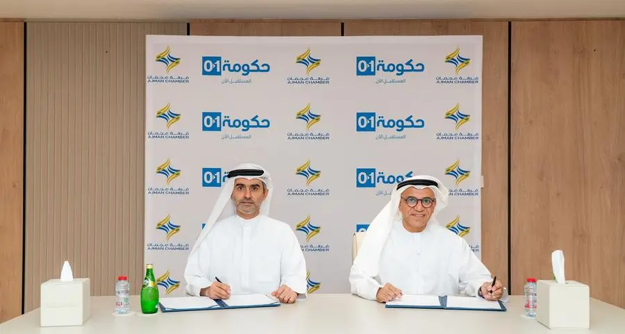 Ajman Chamber and 01GOV Platform sign cooperation agreement