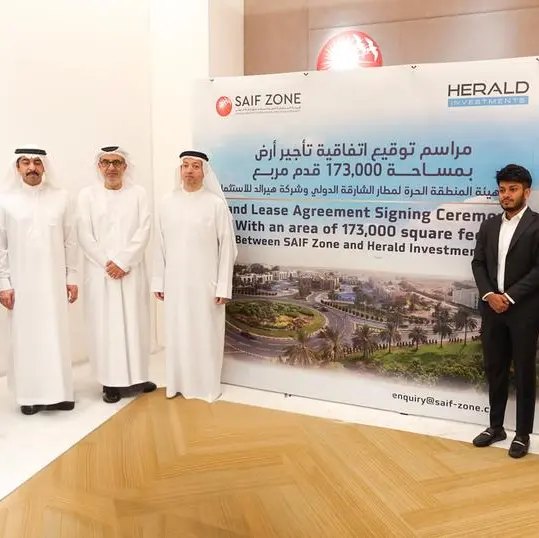 Herald Holdings expands business with a 173,000 sq. ft. land lease in Sharjah Airport International Freezone