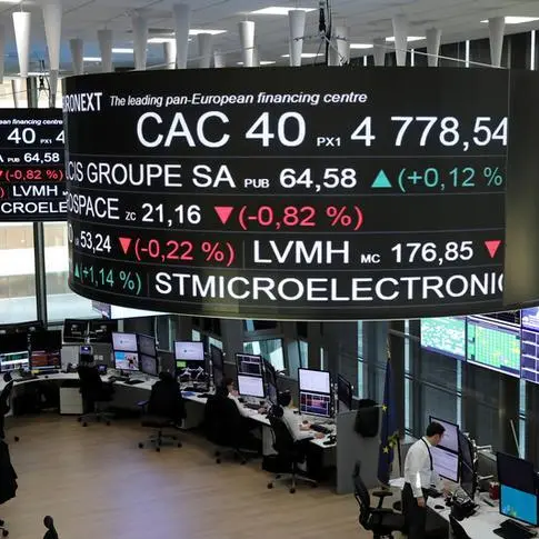 European shares set for weekly drop as higher-for-longer rates loom