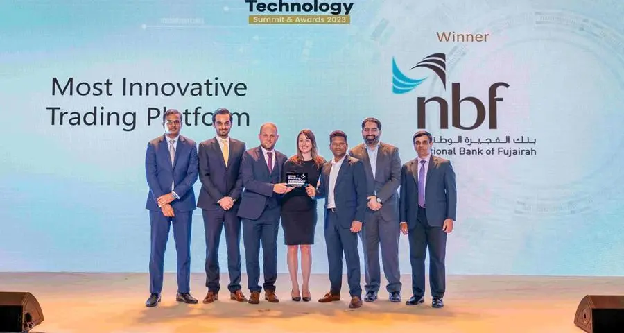 National Bank of Fujairah takes home two MEA Finance Banking Technology Awards 2023