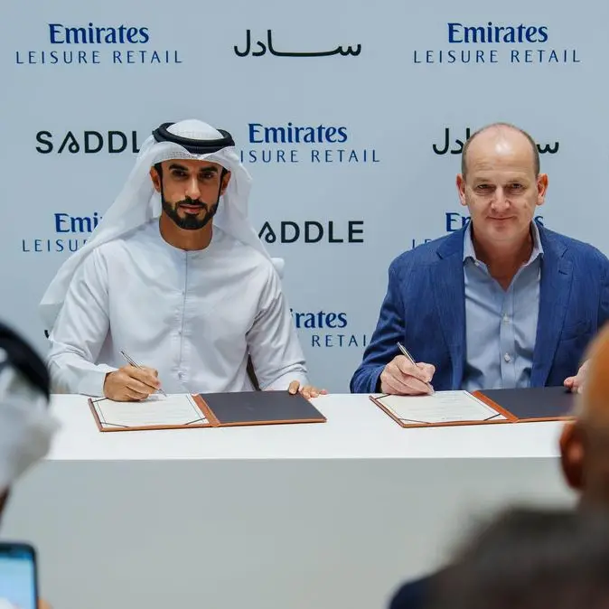 \"Emirates Leisure Retail\" signs first official agreement with \"Saddle\" to open a franchise at Dubai International (DXB)