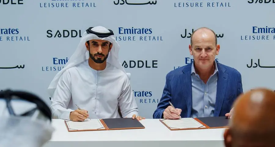 \"Emirates Leisure Retail\" signs first official agreement with \"Saddle\" to open a franchise at Dubai International (DXB)