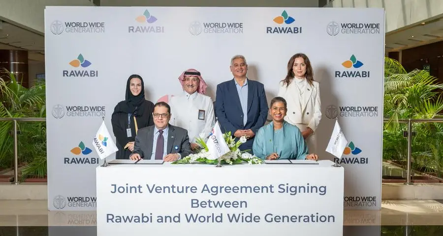 Rawabi Holding Company expands strategic partnership with World Wide Generation into JV