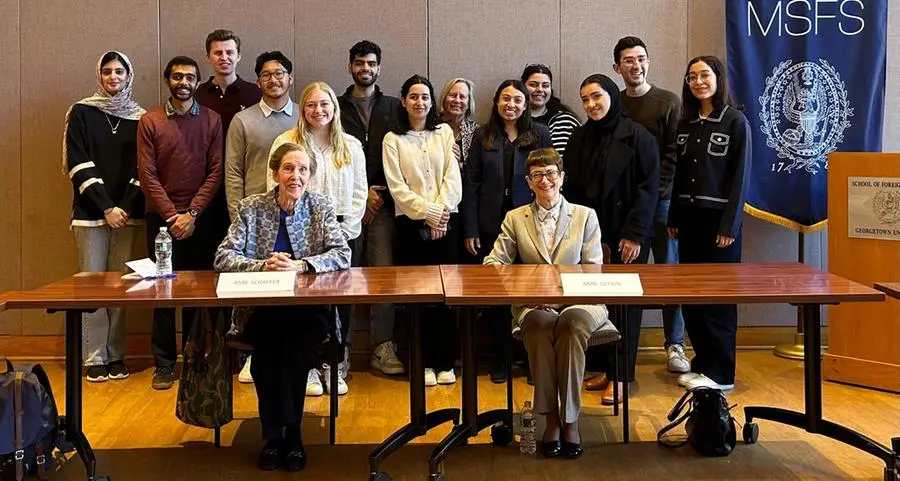 GU-Q students witness global shifts firsthand through immersive learning in Washington, DC