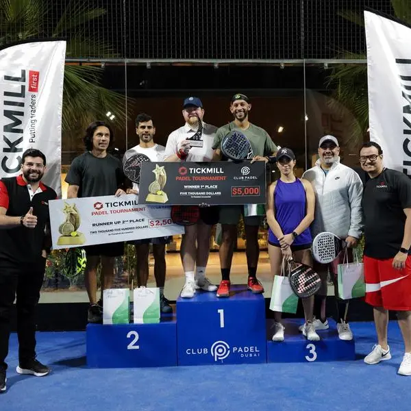 Tickmill announces successful sponsorship of Club Padel Dubai Tournament