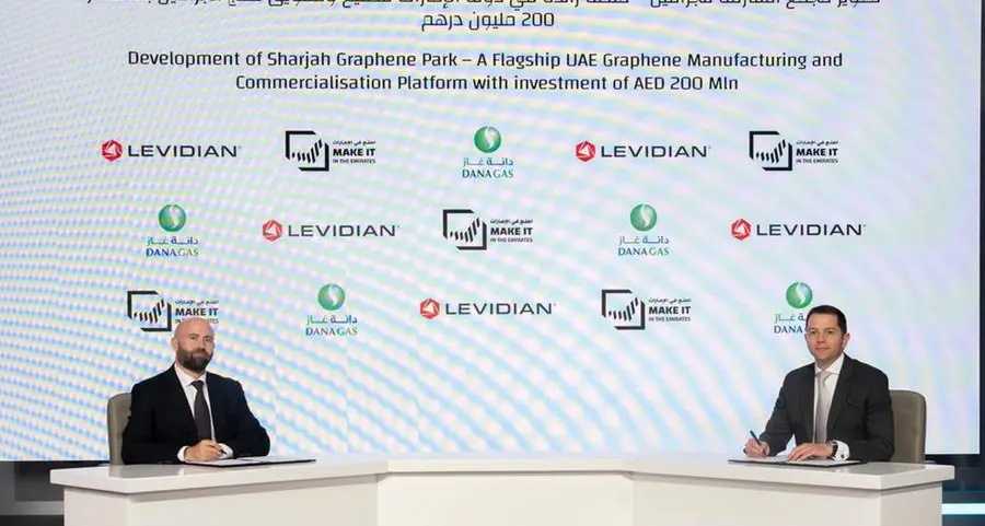 Dana Gas and Levidian sign MoU to develop UAE graphene production in Sharjah