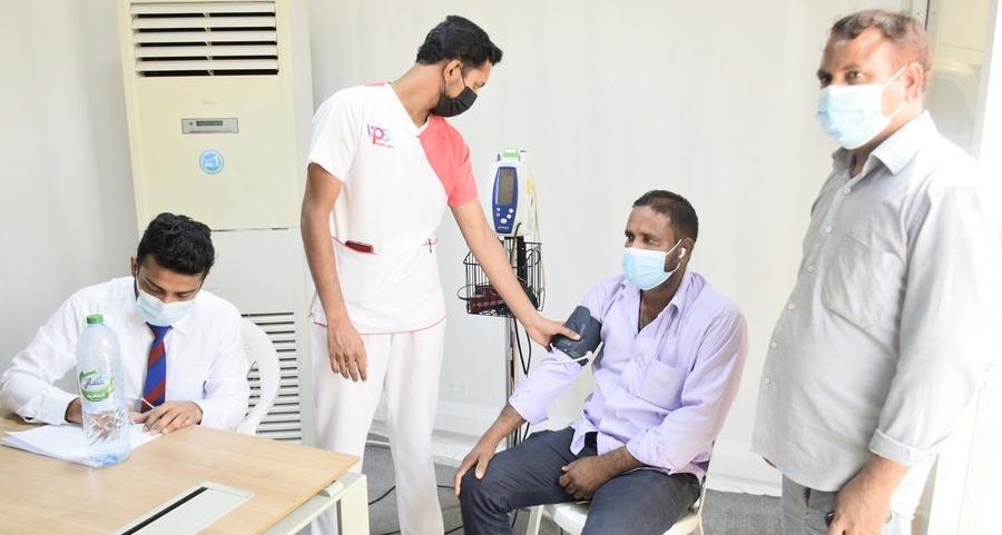 Cooling center serves more than 20,000 industrial workers in Musaffah