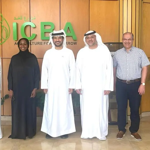 Abu Dhabi Department of Energy Chairman visits ICBA to explore sustainable agricultural practices