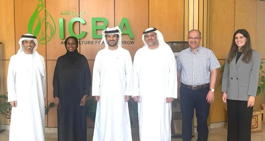 Abu Dhabi Department of Energy Chairman visits ICBA to explore sustainable agricultural practices