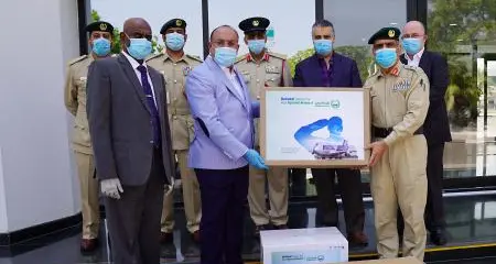 National Air Cargo salutes Dubai Police personnel and donates 100,000 masks and gloves