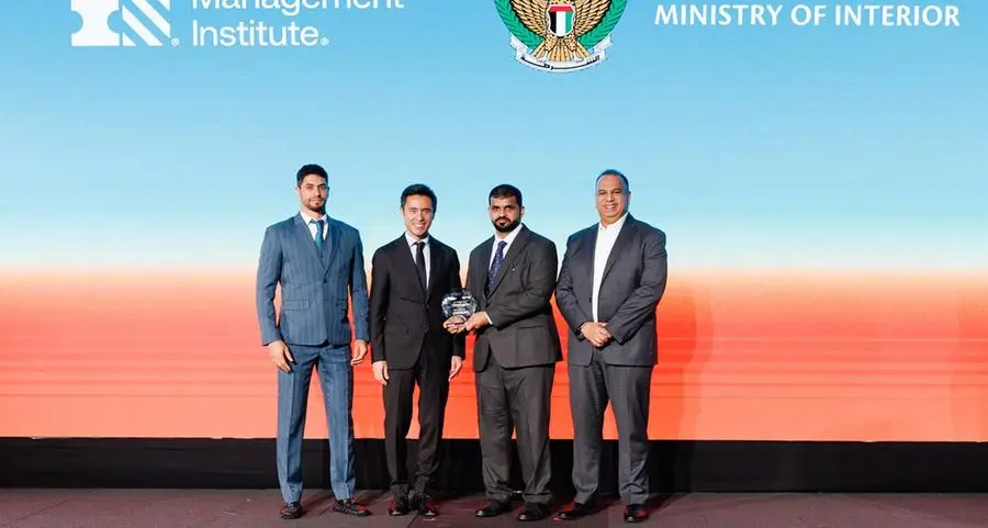 Project Management Institute honors UAE Ministry of Interior for advancing project management excellence