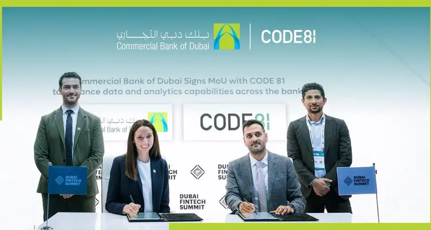 CODE81 and Commercial Bank of Dubai sign strategic MoU to accelerate digital transformation through advanced data analytics