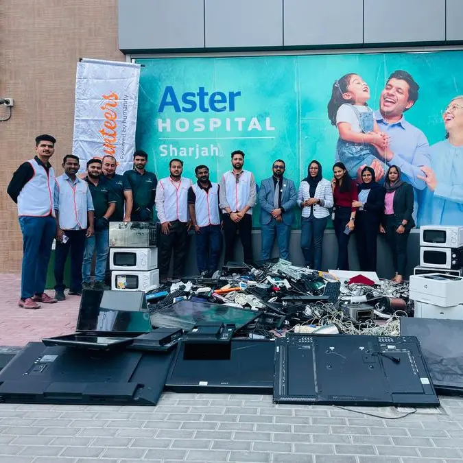 Aster Volunteers UAE recycles 434 kgs of e-waste in 3rd collection drive