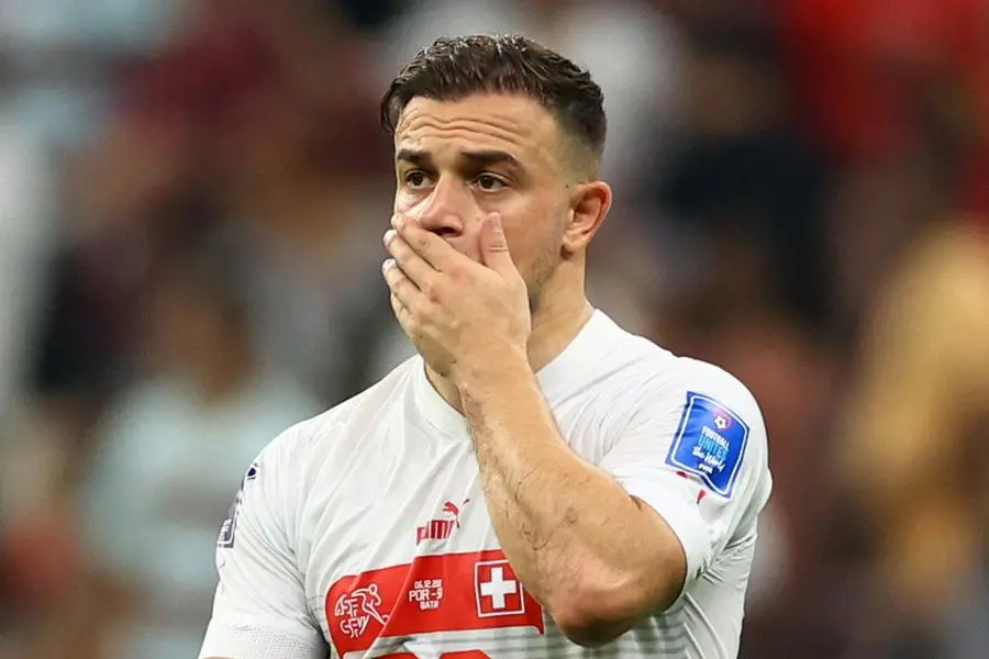 Shaqiri apologises to Swiss fans after chastening defeat by Portugal
