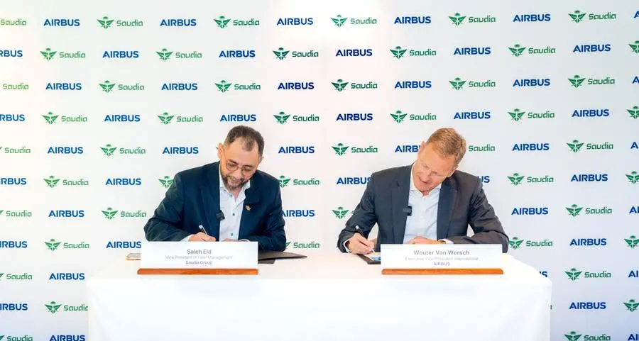 Saudia takes delivery of the first Airbus A321XLR in the Middle East and Africa