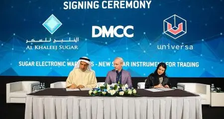 DMCC signs strategic membership agreement with Al Khaleej sugar and Universa to boost sugar trade through Dubai