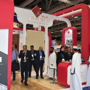 Al Maha Ceramics launched High Polished Ceramic Tiles in Big Show Muscat 2018