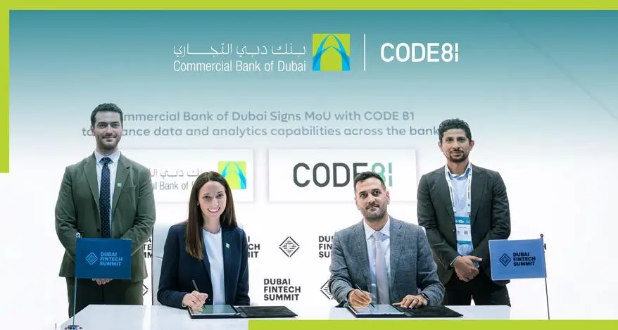 CODE81 and Commercial Bank of Dubai sign strategic MoU
