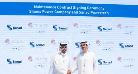 Sanad Powertech awarded shams power company maintenance contract