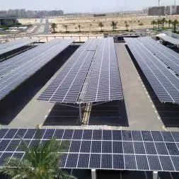 Dubai International Academic City, Dubai Outsource City complete Solar PV carports in partnership with ENOVA