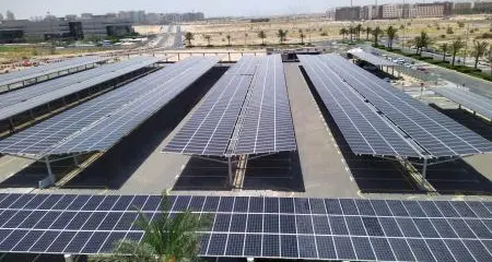 Dubai International Academic City, Dubai Outsource City complete Solar PV carports in partnership with ENOVA