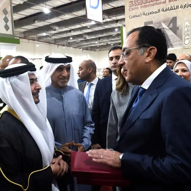 SBA presents a signed copy of Sharjah Ruler's novel to Egyptian president