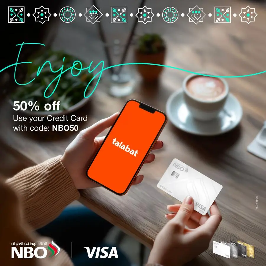 NBO celebrates National Day with 50% discount on talabat for credit card cardholders