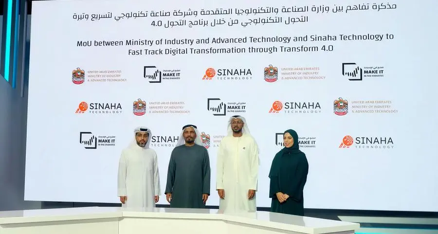 Ministry of Industry and Advanced Technology, Sinaha Technology sign MoU to accelerate Industry 4.0 adoption