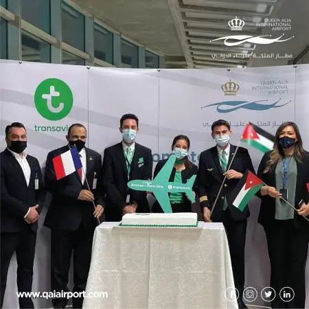 Queen Alia International Airport welcomes first direct Transavia France fght from Paris Orly Airport