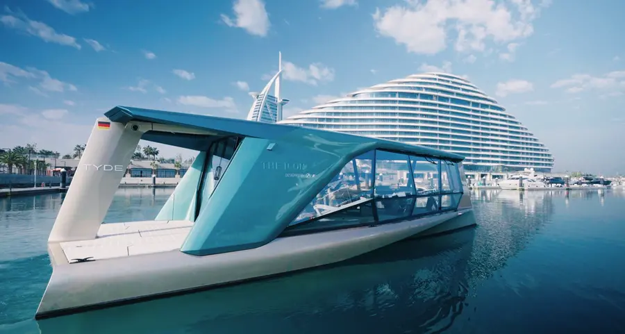 The Icon, the world’s first emissions-free yacht arrives at Madinat Jumeirah