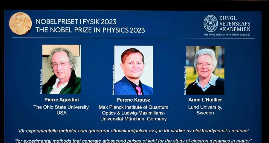 Trio wins physics Nobel for illuminating electrons