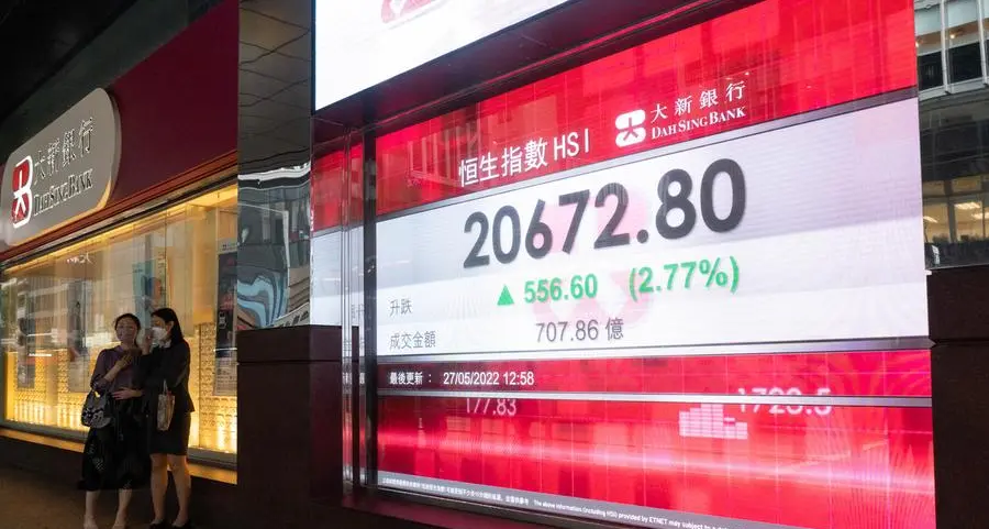 Hong Kong stocks close up more than 3%
